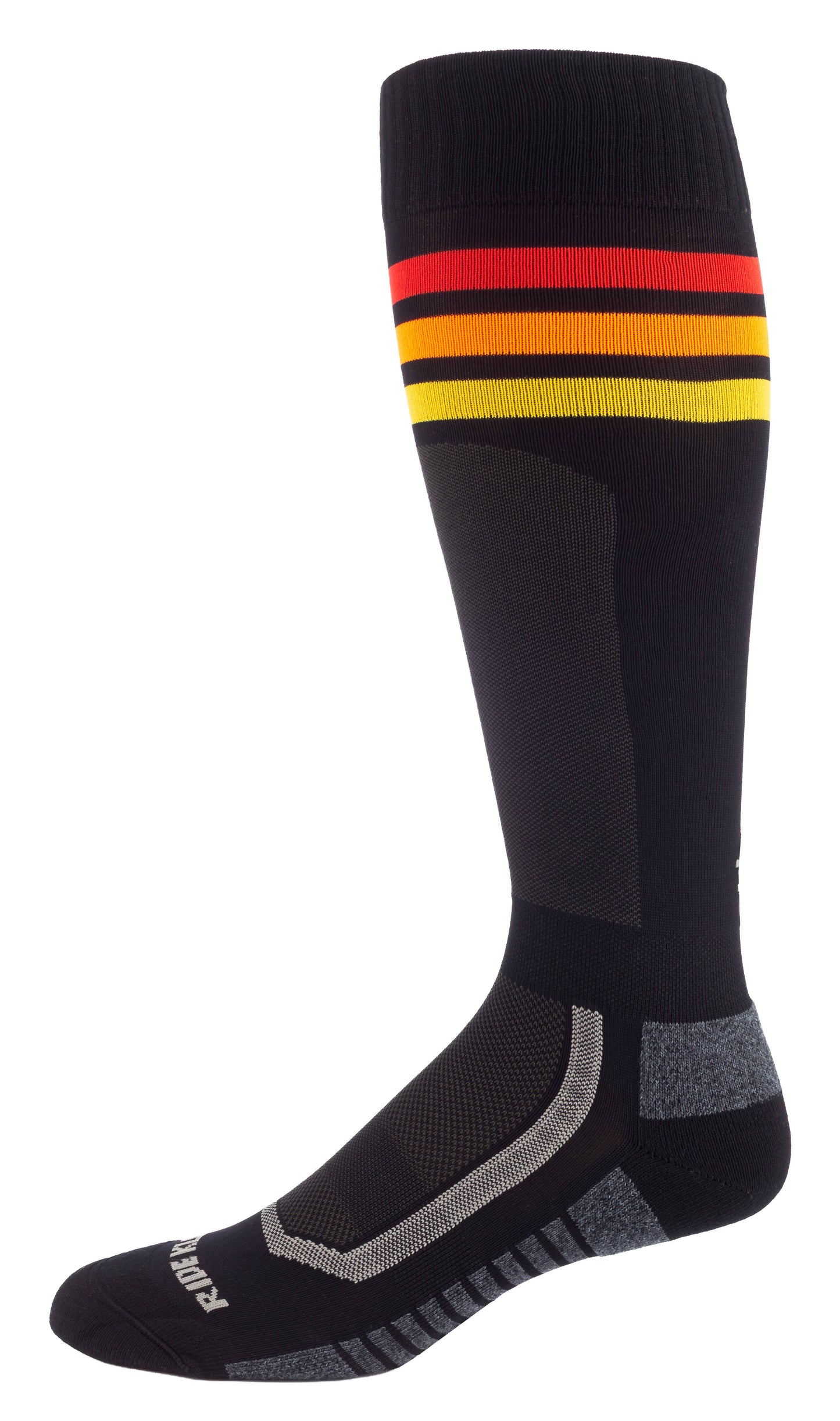 Aggressor Vented Sock Gameday - Black - Fiery Red - Ember Orange