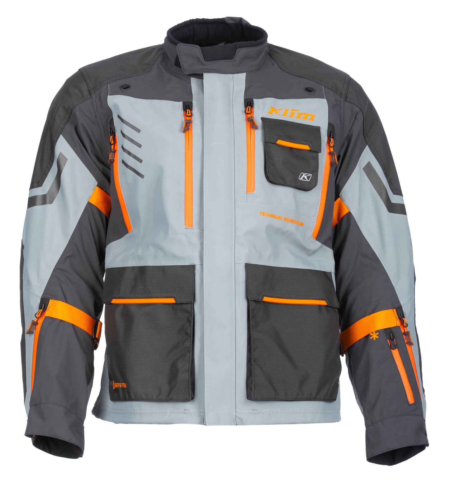 Carlsbad Jacket Asphalt - Ember Orange