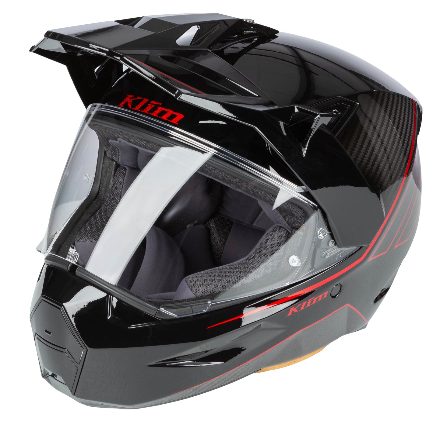 X1 Alpha Helmet ECE/DOT Quanta Gloss Black - Fiery Red